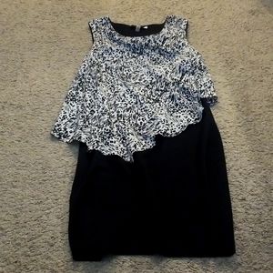 DKNYC 2-in-1 Blouse Dress